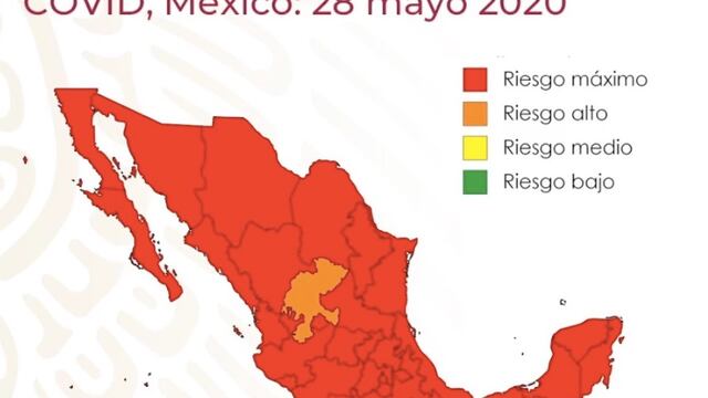 Mapa del Semáforo de Alerta Covid-19.