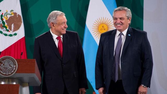 Alberto Fernández, presidente de Argentina y AMLO