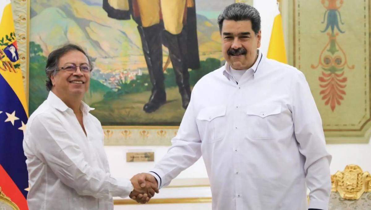 Gustavo Petro y Nicolás Maduro