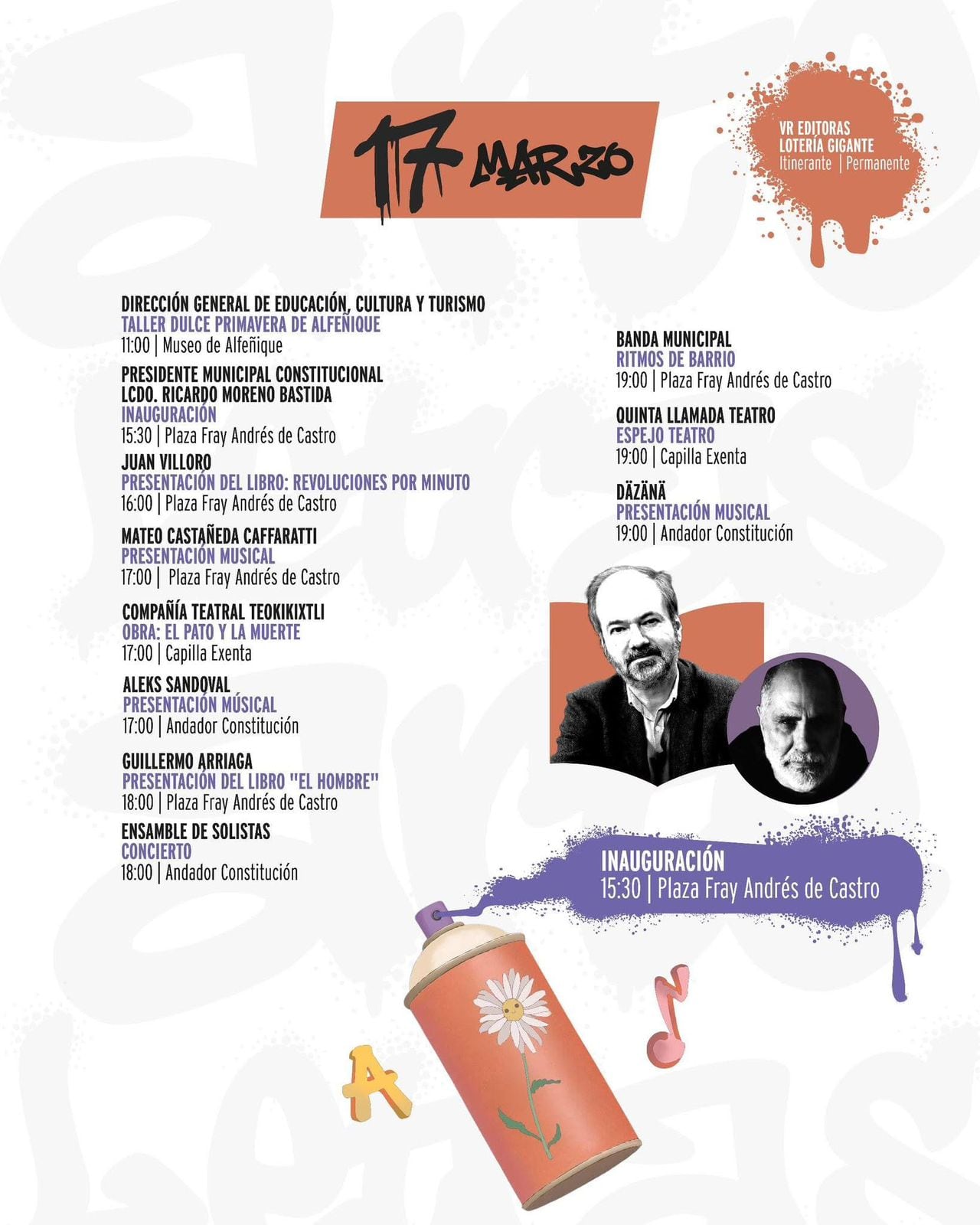 PrimaverArte Toluca 2026: Conoce la agenda literaria y cultural de Ricardo Moreno