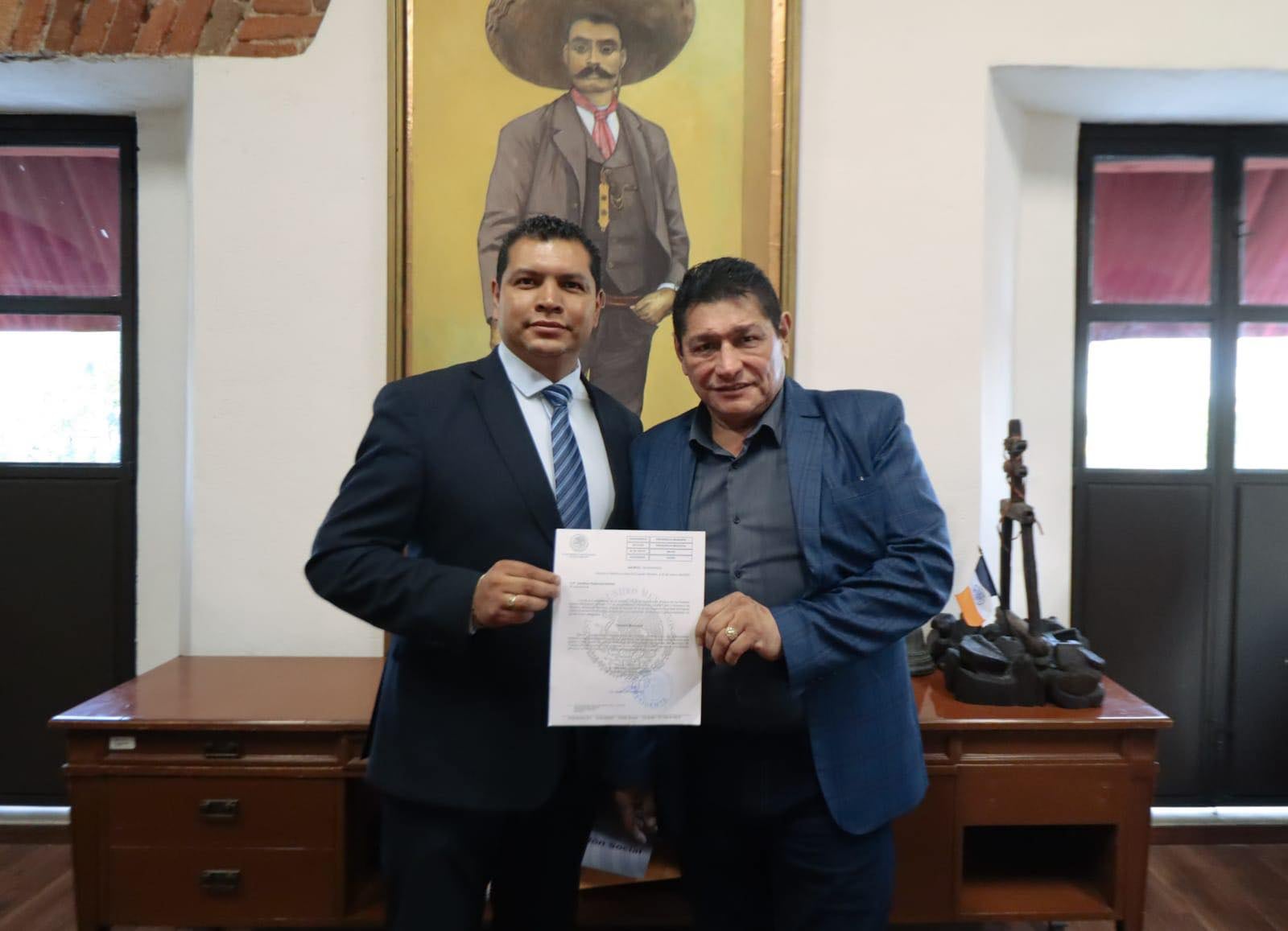 Jonathan Espinoza Salinas y Jesús Corona Damián
