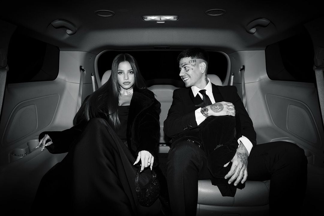 Emilia Mernes y Duki.