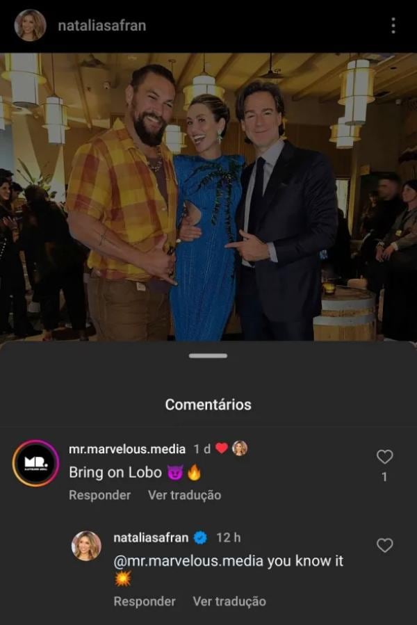 Jason Momoa y Natalia Safran