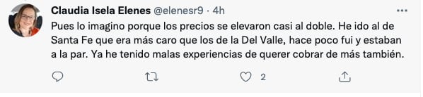 Usuario denuncia elevación de precios en Sonora Grill Prime