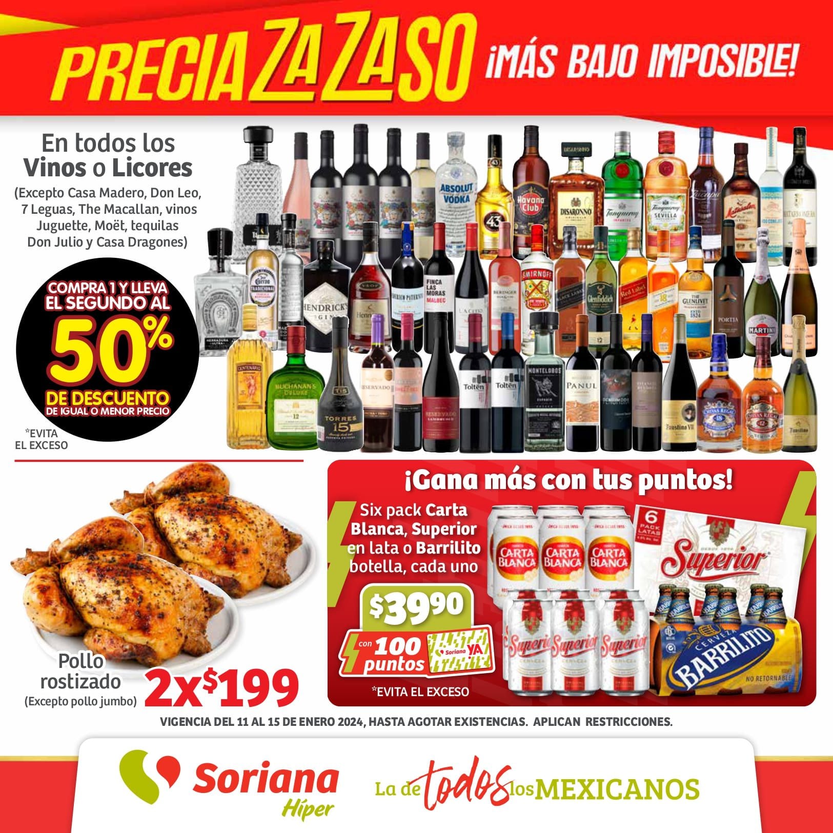 Estos son los mejores precios de Soriana ofertas fin de semana 11 a 15 de enero 2024