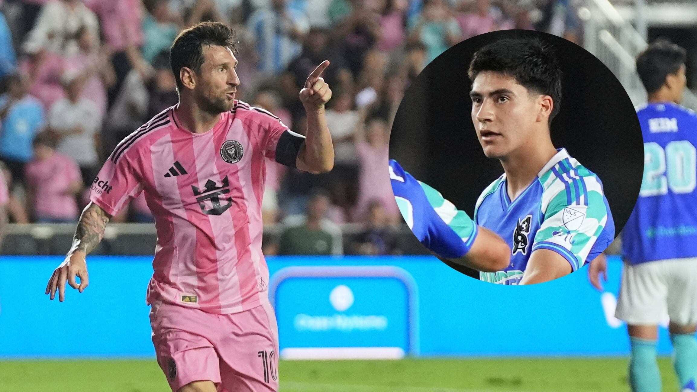 ¿Otro reclamo? Captan a Messi hablando muy serio con Obed Vargas en pleno partido; se pelearon en final de Leagues Cup