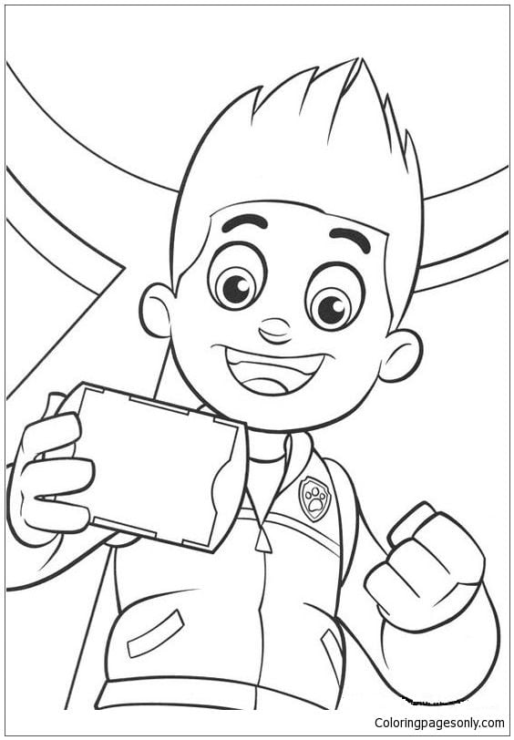 Dibujos de Paw Patrol de graduación para colorear