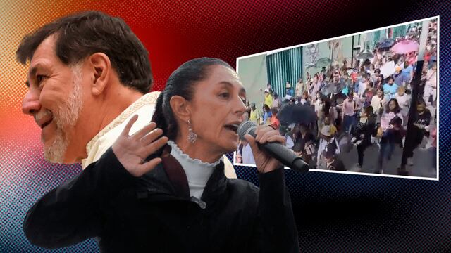 Gerardo Fernández Noroña y Claudia Sheinbaum