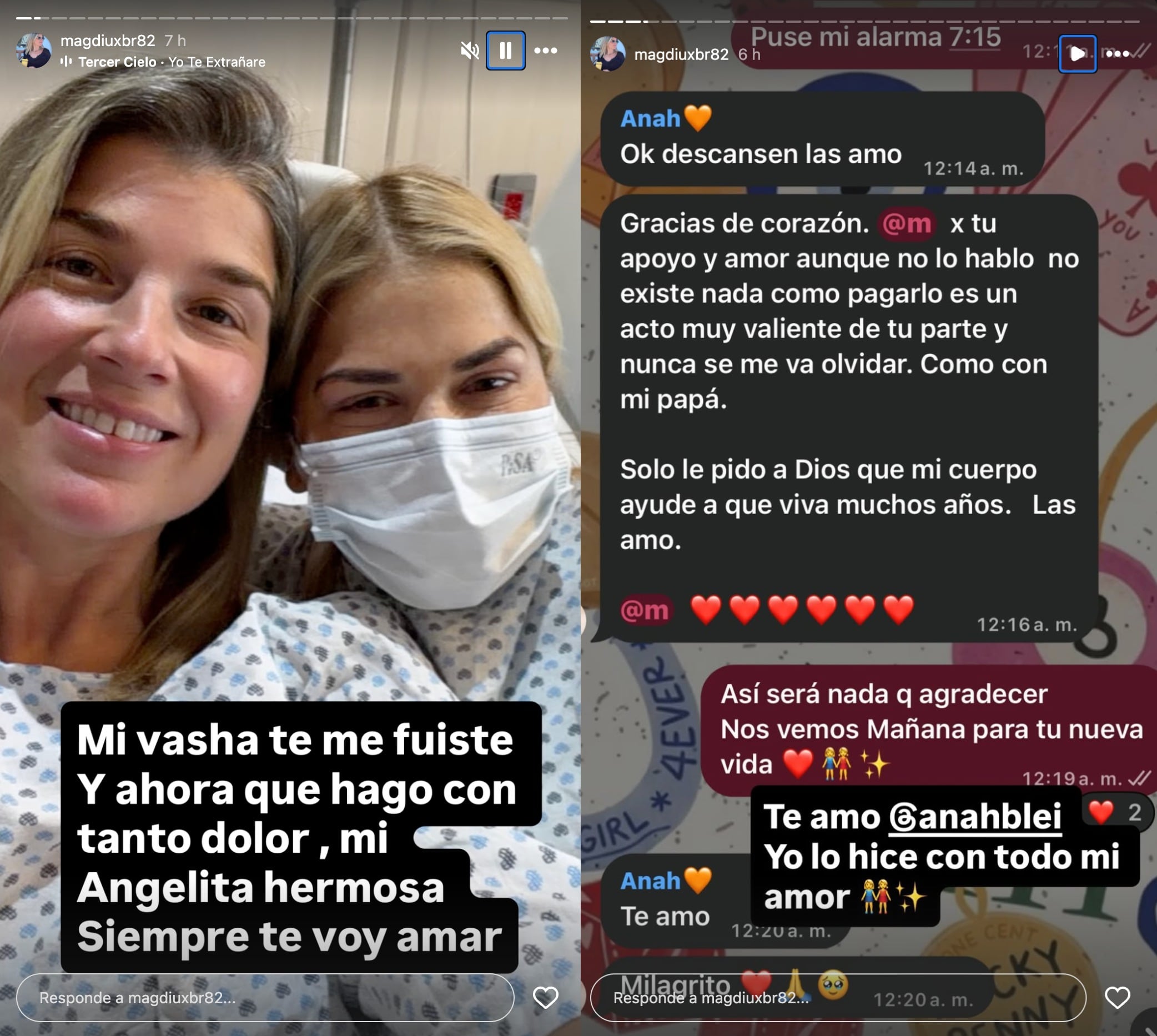 Magda Bleizeffer fue la donante de riñón de su hermana, Ana Bleizeffer