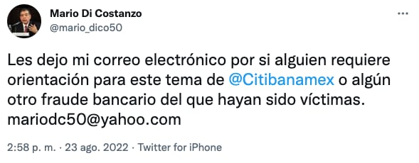 Ex titular de Condusef sugiere demanda colectiva contra Citibanamex por fraude