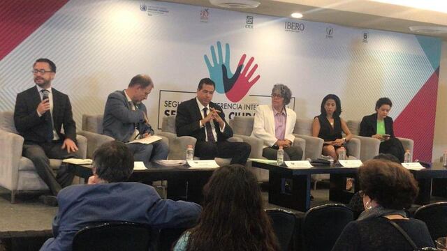 Representantes de las instituciones organizadoras de la Segunda Conferencia Internacional.