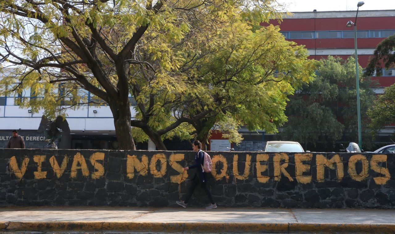 Pinta dentro de Ciudad Universitaria.