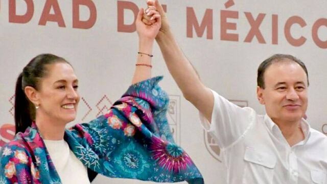 La candidata presidencial y el gobernador de Sonora