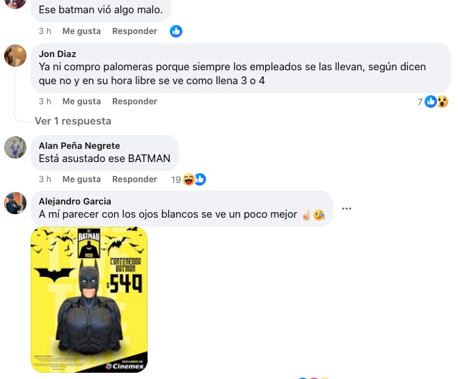 Algunas críticas a la palomera de Batman en Cinemex