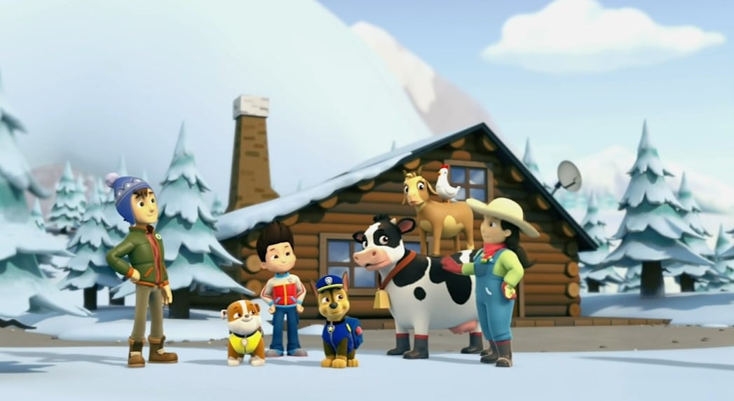 Paw Patrol te desea Feliz Navidad