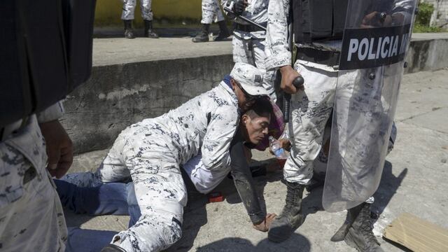 Elemento de la Guardia Nacional en la Frontera Sur