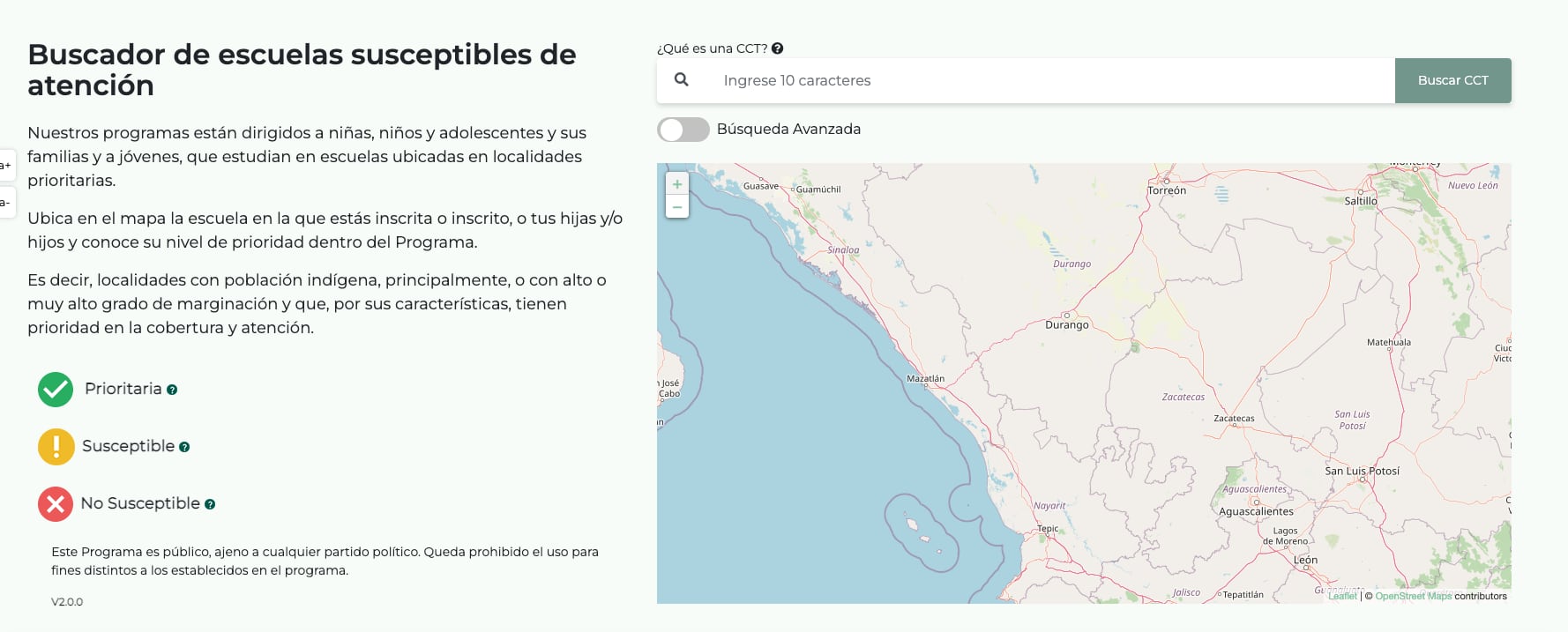 Cédula de Solicitud de Incorporación - Beca Benito Juárez