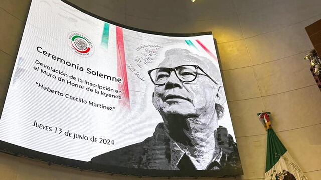 Cámara de Senadores inscribe a Heberto Castillo en el Muro de Honor
