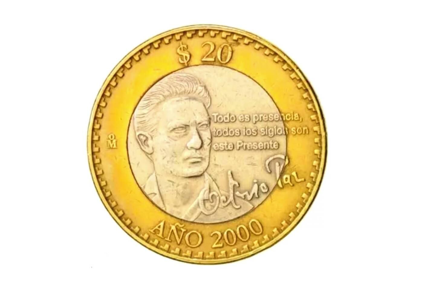 La moneda de 20 pesos que intenta venderse en 1000000 pesos