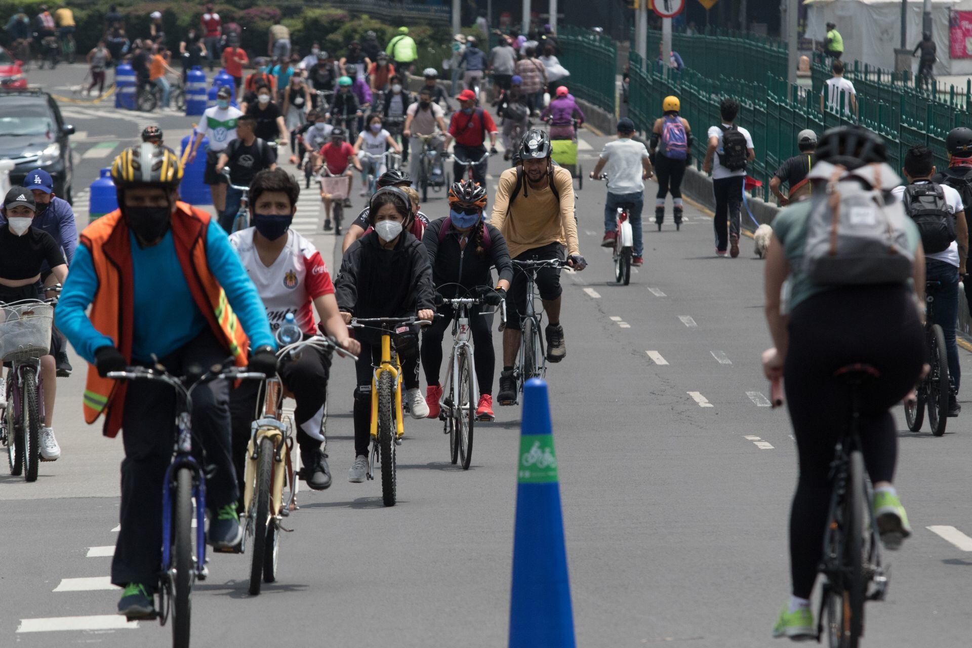Paseo ciclista en la CDMX.