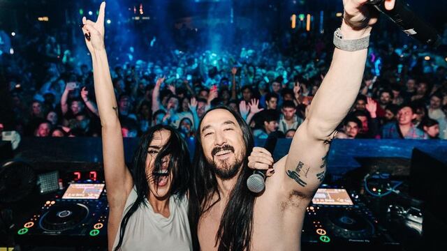Steve Aoki y Danna Paola