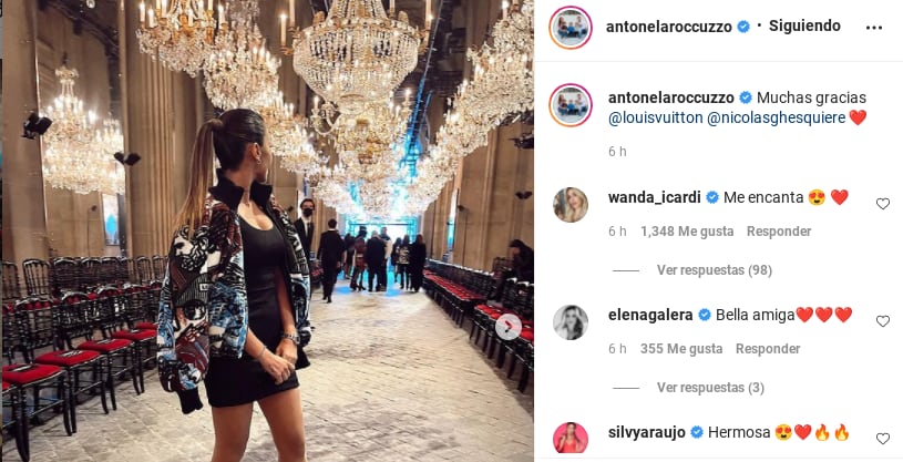 Antonela Roccuzzo se adapta a Paris (Foto: Instagram)