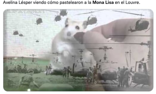 Memes del pastelazo a La Mona Lisa