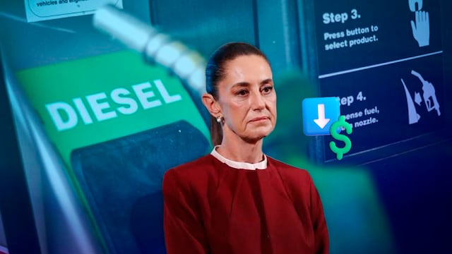 Sheinbaum acuerda con gasolineros bajar el diésel a 27 pesos por litro