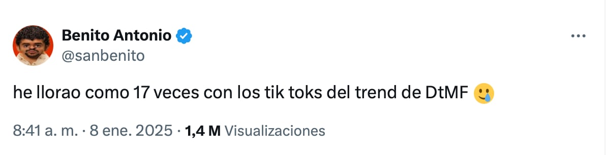 Bad Bunny llora de emoción por los videos en TikTok de ‘Debí Tirar Más Fotos’