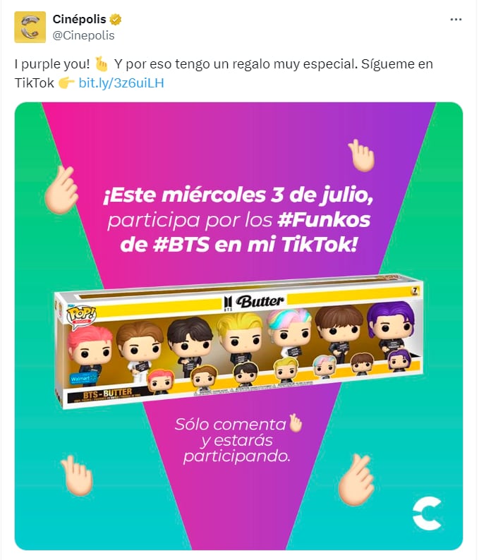 Funko Pop! de BTS en Cinépolis