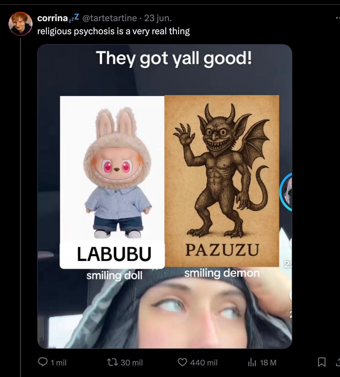 Relacionan Labubus con Pazuzu