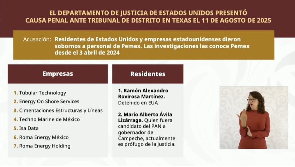 Gobierno de México investiga contratos de Pemex relacionados con sobornos