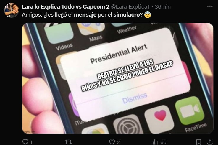 Memes por el Simulacro Nacional 2024