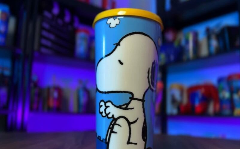 Vasos coleccionables de Snoopy en Cinemex por el 75 aniversario de Peanuts