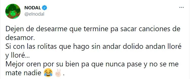 Christian Nodal canciones desamor
