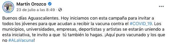 Publicación de Martín Orozco