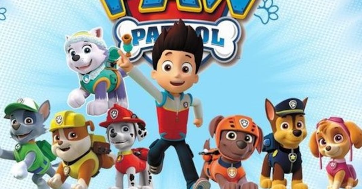 Dibujos de Paw Patrol con temática del Día del niño para colorear: 7 ...