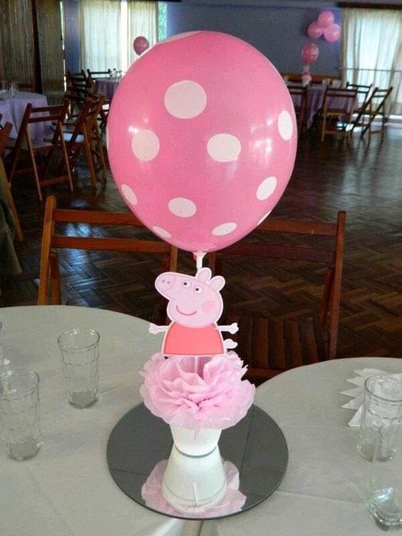 Centros de mesa de Peppa Pig