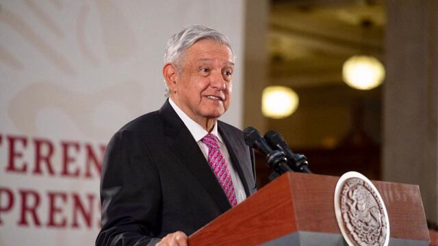 El presidente López Obrador en conferencia de prensa