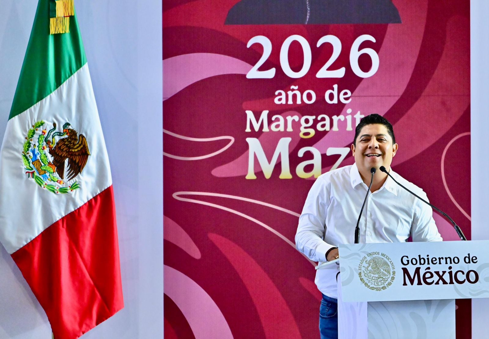 Ricardo Gallardo acompaña a Claudia Sheinbaum en su Segundo Informe.