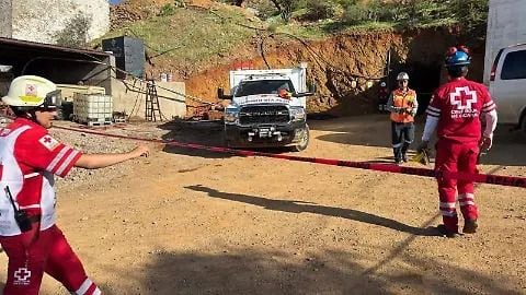 Derrumbe en mina de Parral