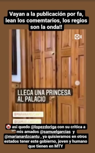 Seguidora de Mariana Rodríguez critica a López Dóriga
