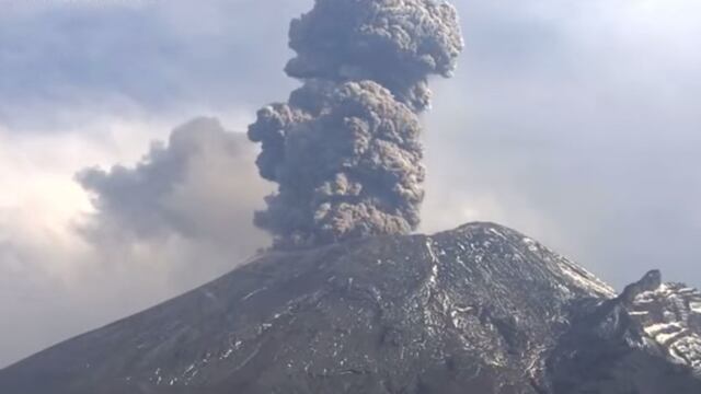 VOLCÁN POPOCATÉPETL REGISTRA EXPLOSIONES SEVERAS