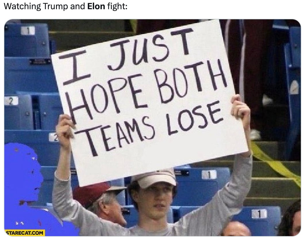 Memes de la pelea entre Elon Musk y Donald Trump