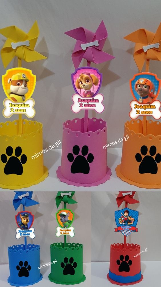 Dulceros de Rocky de Paw Patrol para el Día del Niño