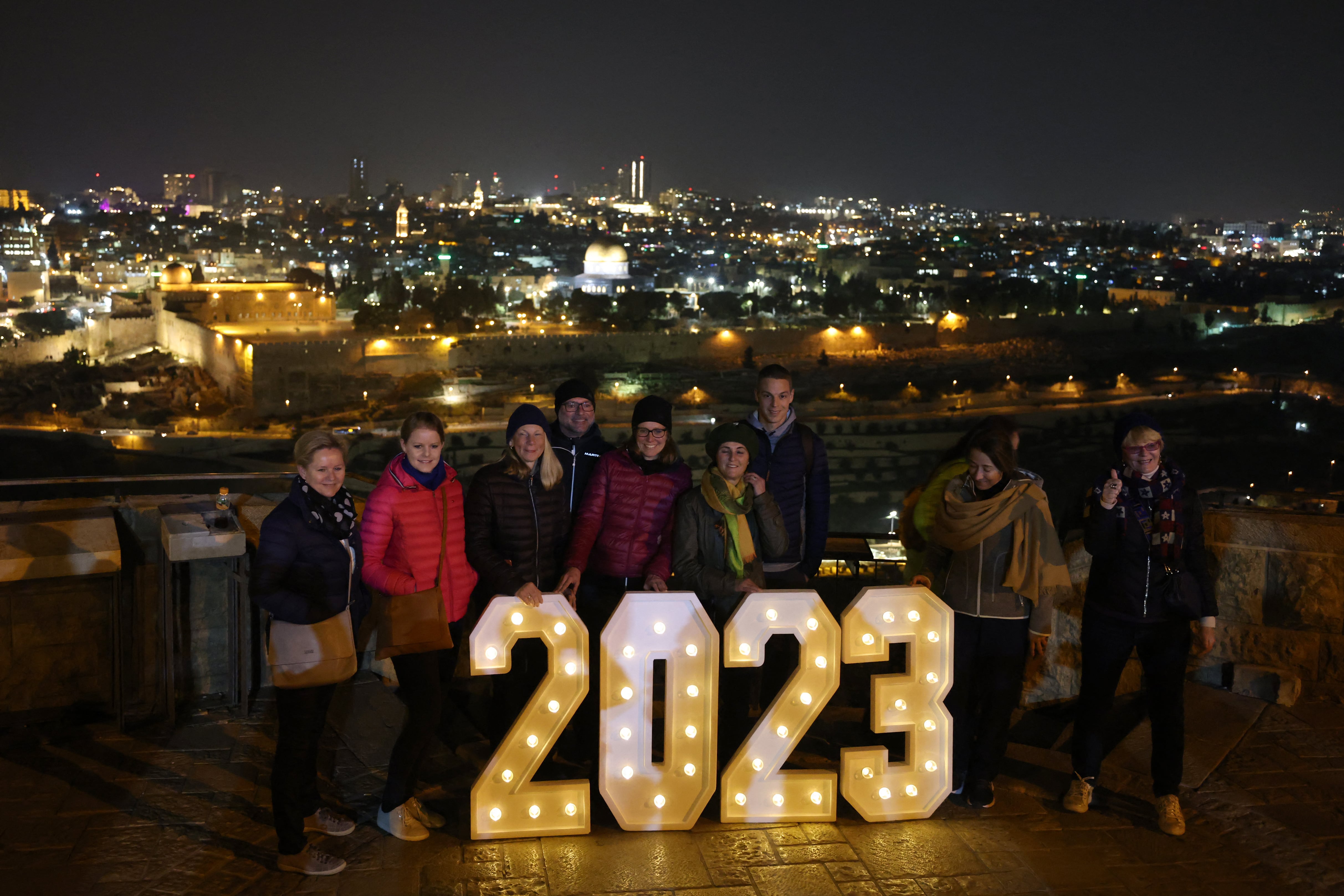 Palestina celebra la llegada del Año Nuevo 2023 en familia