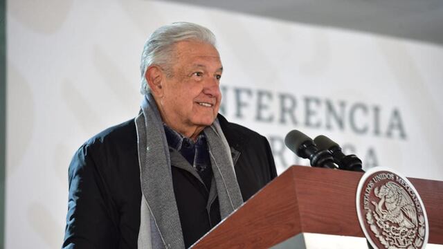 AMLO en la mañanera del 18 de febrero en Ciudad Juárez, Chihuahua