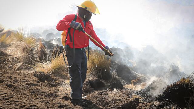 Hidalgo atiende incendios forestales.