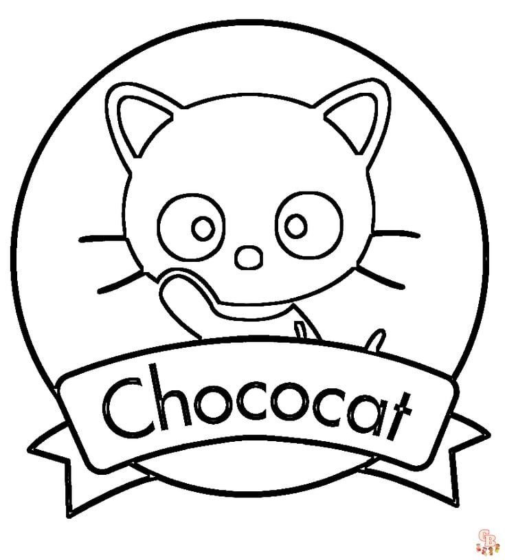 Dibujos de Chococat para colorear