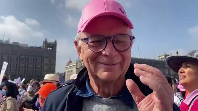 Krauze en la marcha rosa